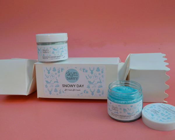 Snowy Day Christmas Cracker Gift Box | Body Butter and Body Scrub