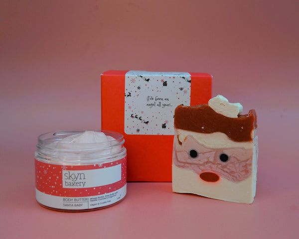 Santa Baby Small Christmas Gift Box | Body Butter and Soap