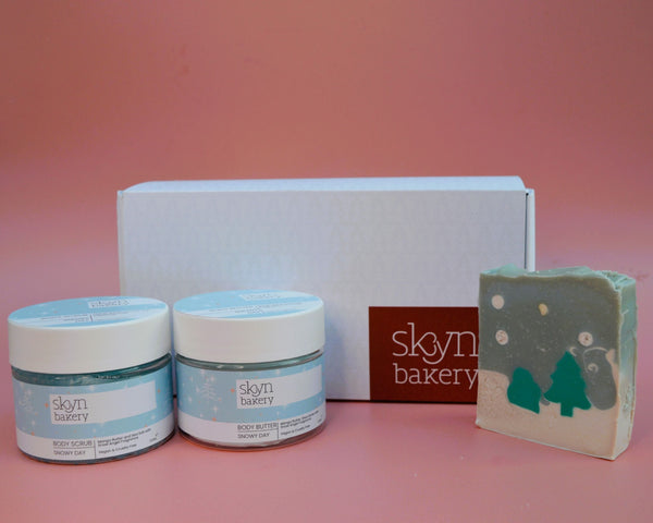 Snowy Day Medium Christmas Gift Box | Body Butter, Body Scrub and Soap