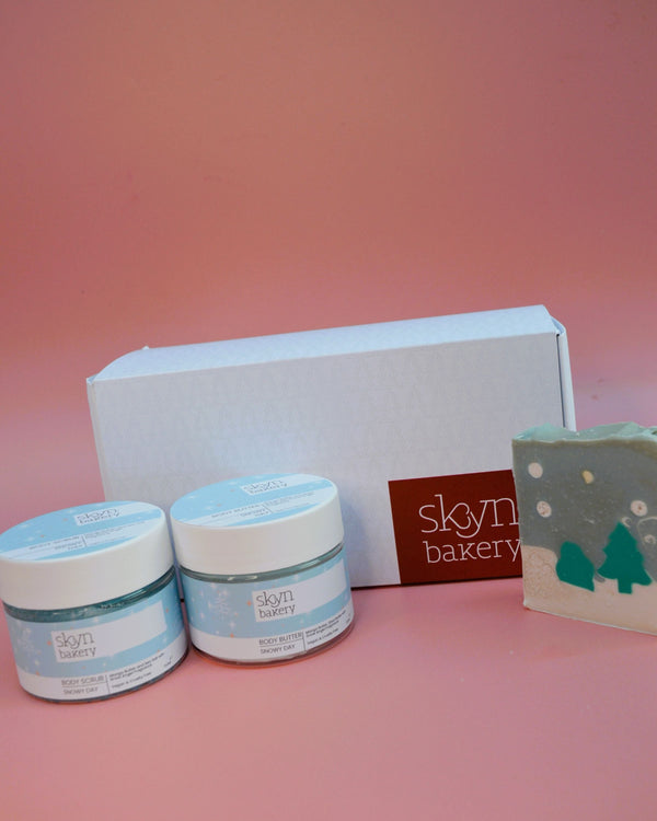 Snowy Day Medium Christmas Gift Box | Body Butter, Body Scrub and Soap