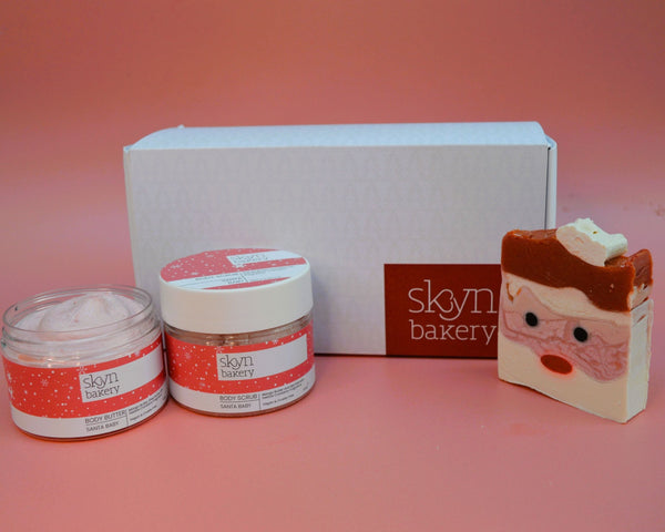 Santa Baby Medium Christmas Gift Box | Body Butter, Body Scrub and Soap